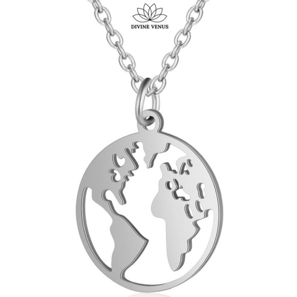 DIVINE VENUS Jewelry - World Traveler Necklace | Stainless Steel